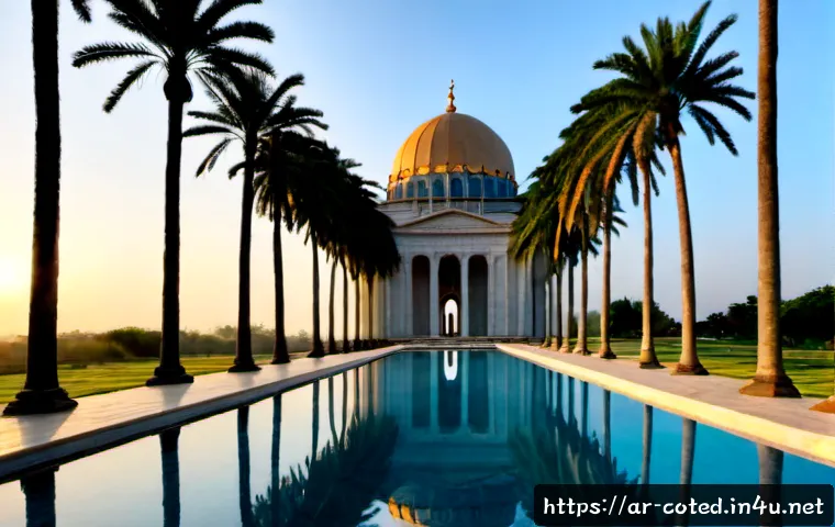 코트디부아르 야무수크로 관광지 - Photorealistic sunrise view of the Basilica of Our Lady of Peace in Yamoussoukro, Côte d’Ivoire, mon...